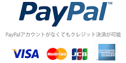 PayPal/VISA/MasterCard/AmericanExpress/JCB